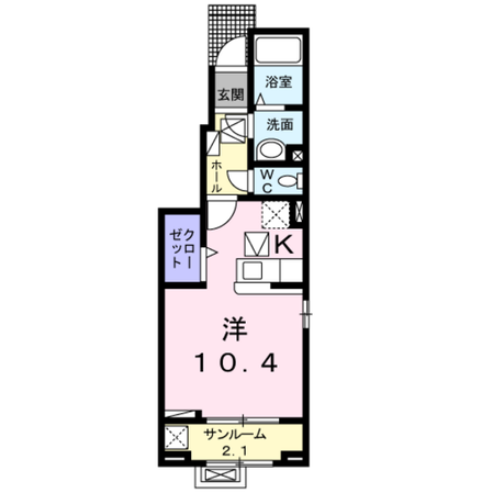 アミスターＫ　Ⅰの物件間取画像